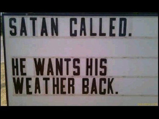 Satan Weather Meme